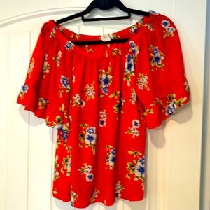 Women’s Sienna Sky Size Medium On or Off the Shoulder Blouse